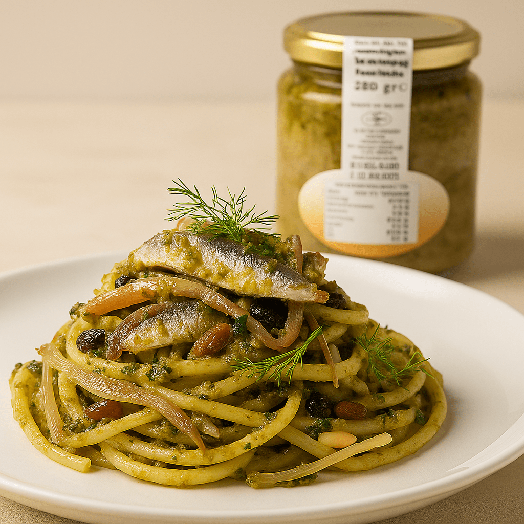 condimento pasta con le sarde tipico siciliano
