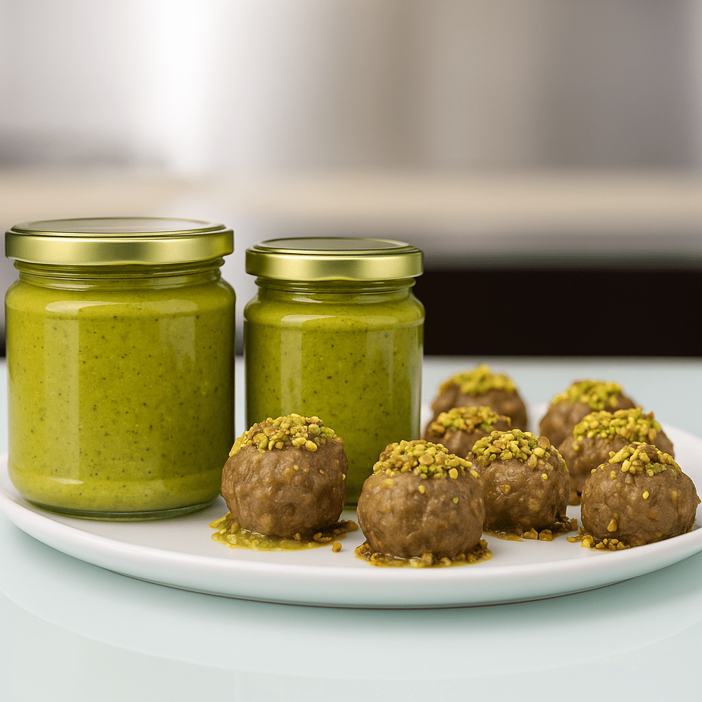 Polpettone di Carne con Pesto di Pistacchio