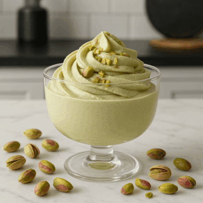 Mousse al Pistacchio con Crema Agribera