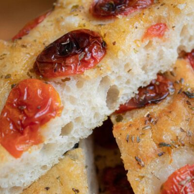 focaccia siciliana con pomodoro secco
